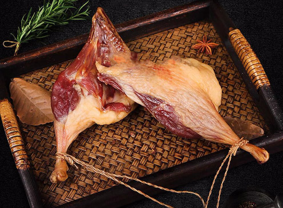 江西 农家自制腊鸭腿日晒风干烟熏传统腊味年货土特产1只装 买二一