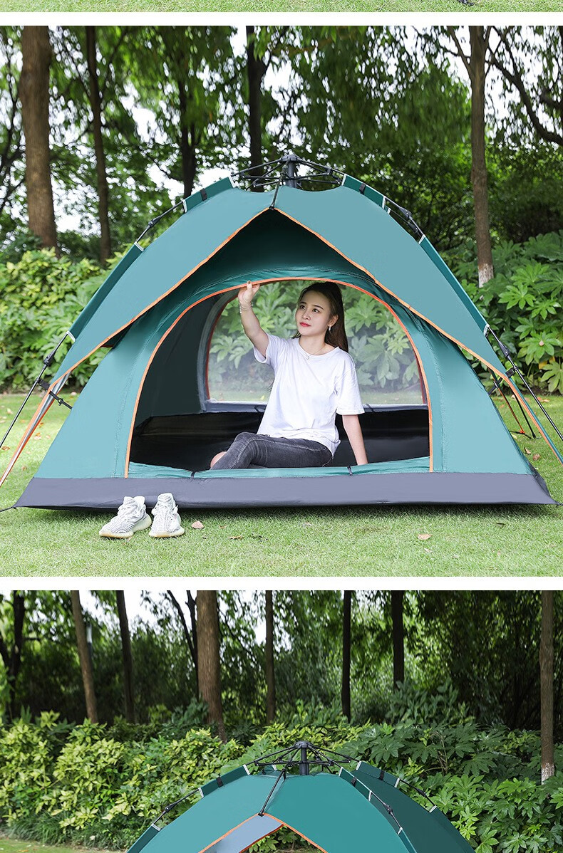 探险者tanxianzhe双层露营帐篷轻薄探险登山防风防水34人牛津布野营