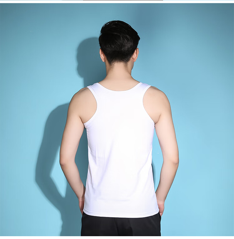 简态男士塑身衣 男款束胸内衣 束身衣外穿纯棉背心男 打底内衣裹胸