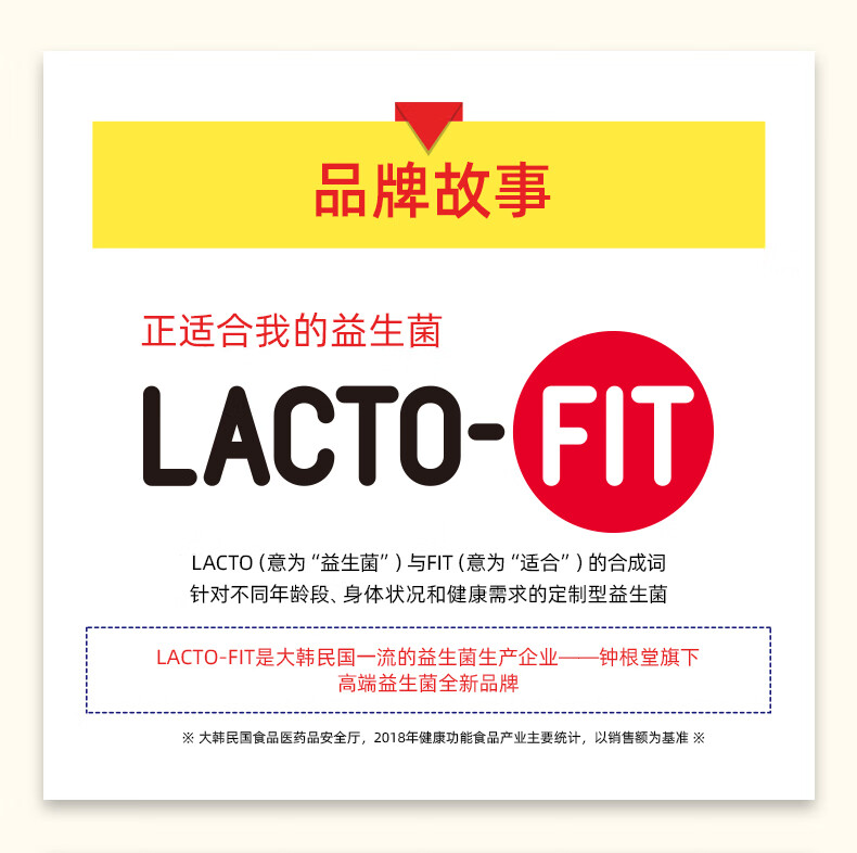 钟根堂益生菌韩国lactofit乳酸菌粉大人调理肠胃益生元 金罐 全年龄段