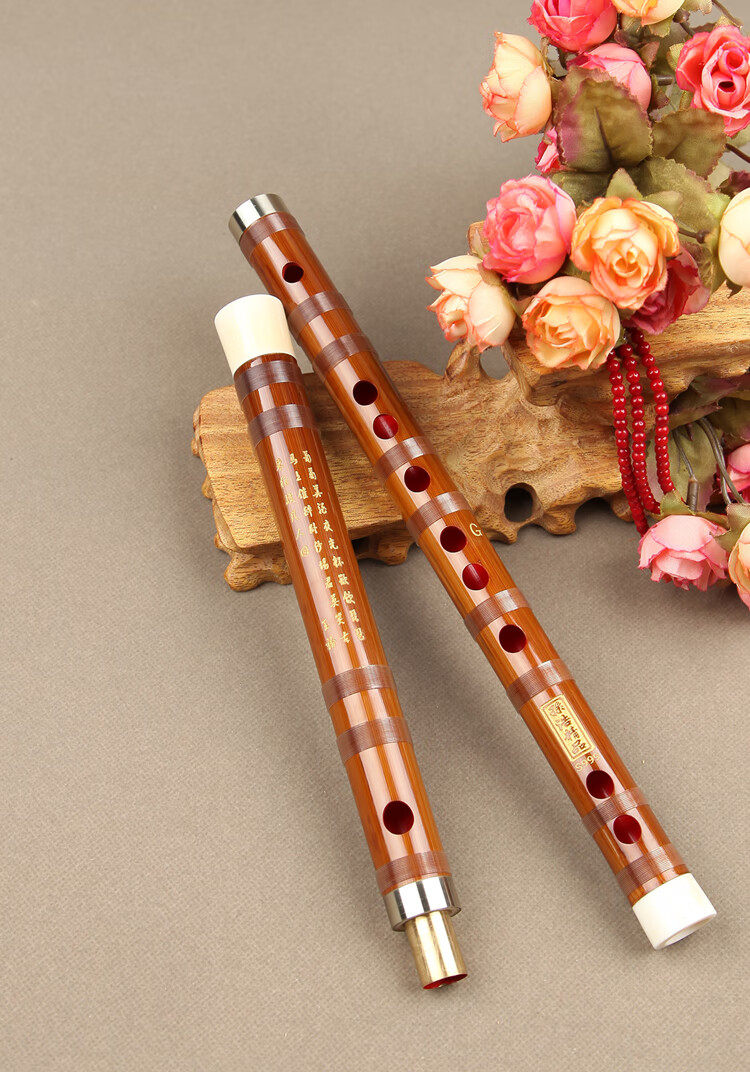 大师特制苦竹笛双节精制笛子乐器竹笛考级横笛演奏笛大b定做一周左右