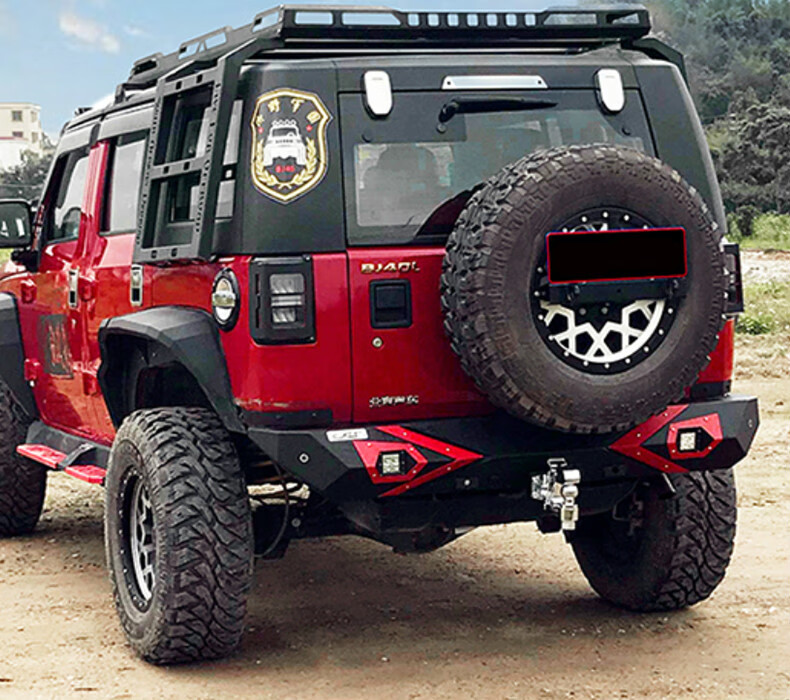 北京bj40plus改装前杠bj40前后保险杠改装防撞竞技前后杠改装配件