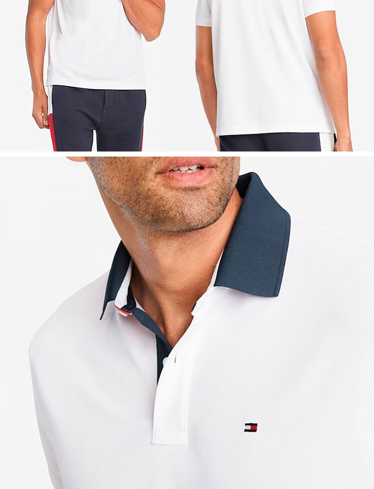 tommyhilfiger汤米男士春季商务休闲纯色小logo短袖polo衫上衣062high