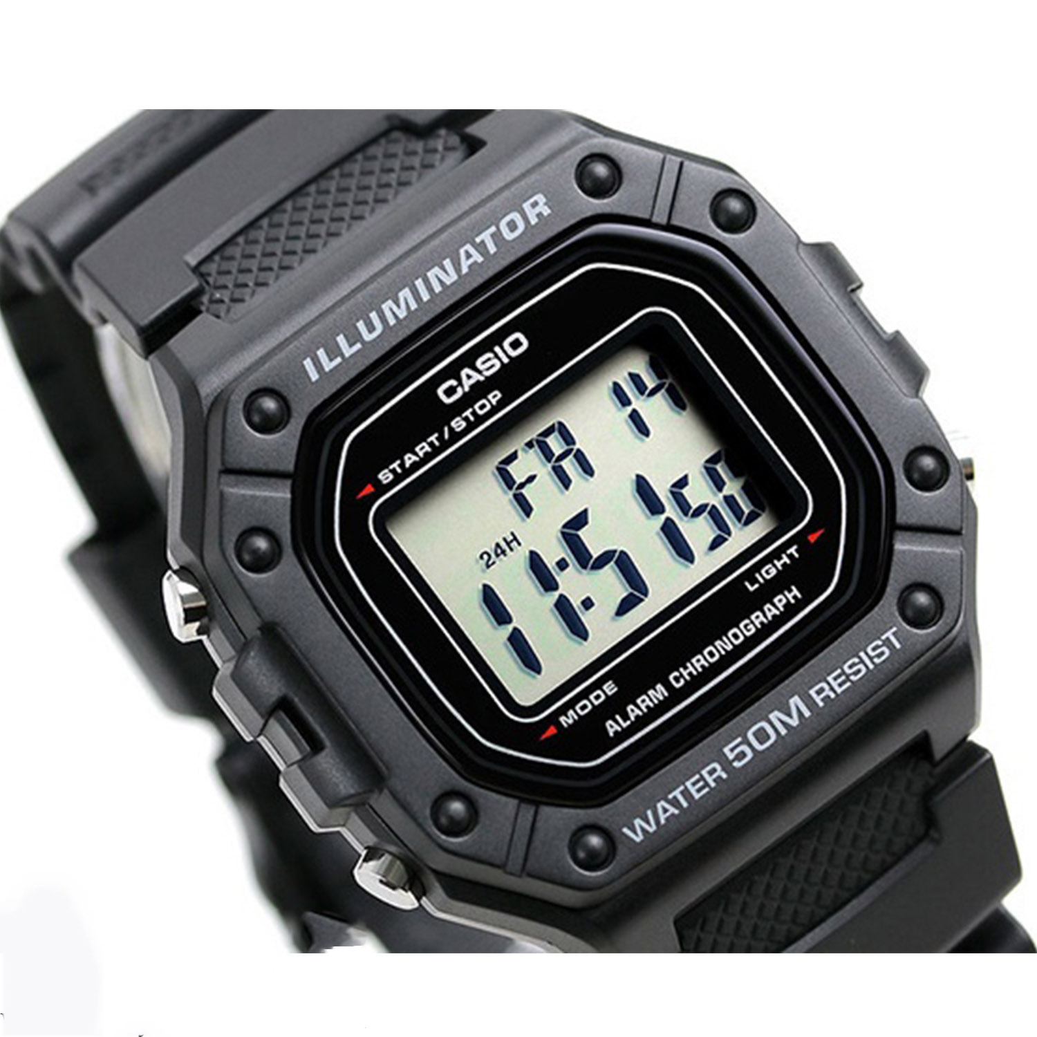 卡西欧(casio)手表小方块5600冰韧系列金属太阳能男女表时尚运动防水