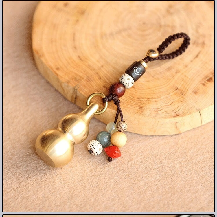 精选品质小瓶子高档铜葫芦迷你小药瓶便携小号随身药品分装盒中间开盖