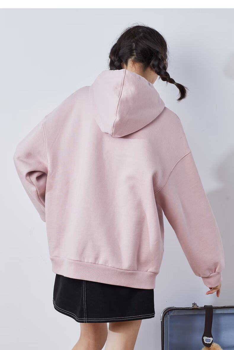 唐狮2021春秋卫衣 女卫衣 雾霾粉 l