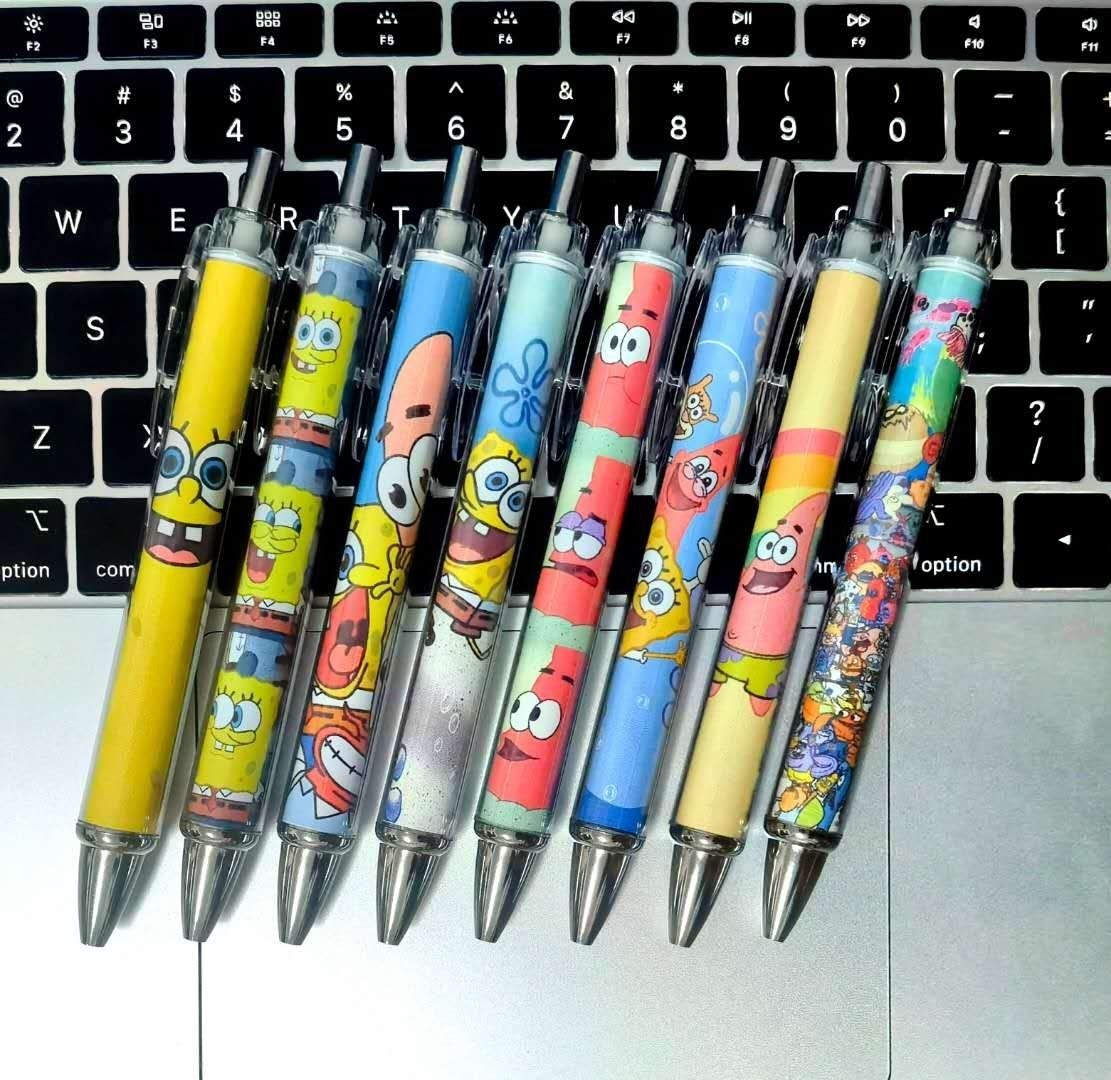 fgacct海绵宝宝笔按动中性笔自动铅笔动漫周边网红高颜值可爱卡通ins