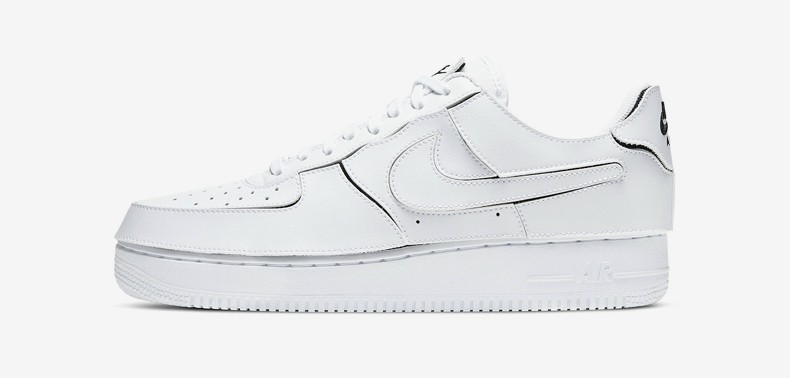 nike耐克airforce1af1白橙拆卸魔术贴低帮空军板鞋cz509310044