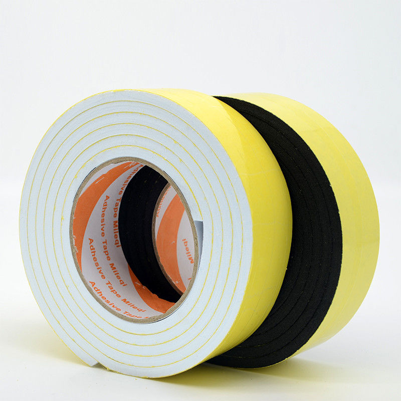 白色单面海绵胶带厚强力泡绵防震密封泡沫垫单面泡棉胶带单面胶白色