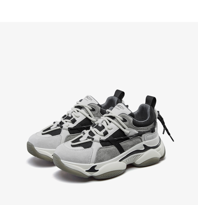 意尔康女鞋 老爹鞋女2021春季新款运动鞋舒适厚底时尚ins休闲女鞋子