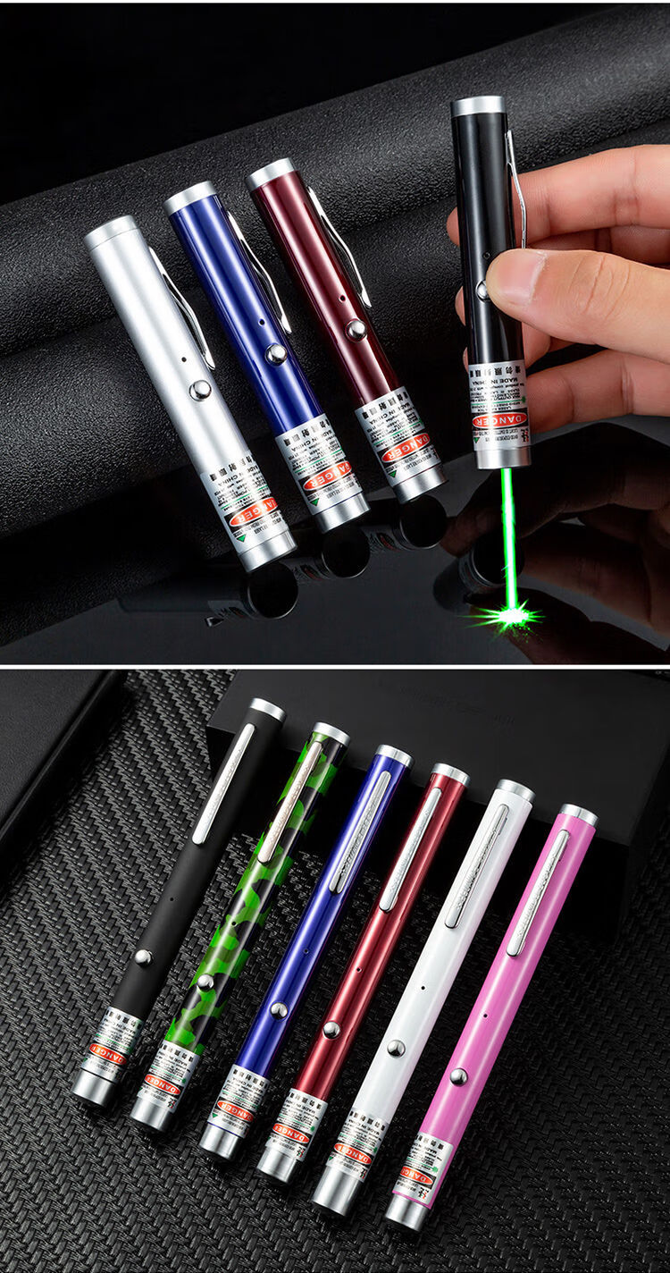 激光笔usb充电绿光远射指示笔沙盘教鞭镭射灯亮光黑usb充电免费刻字