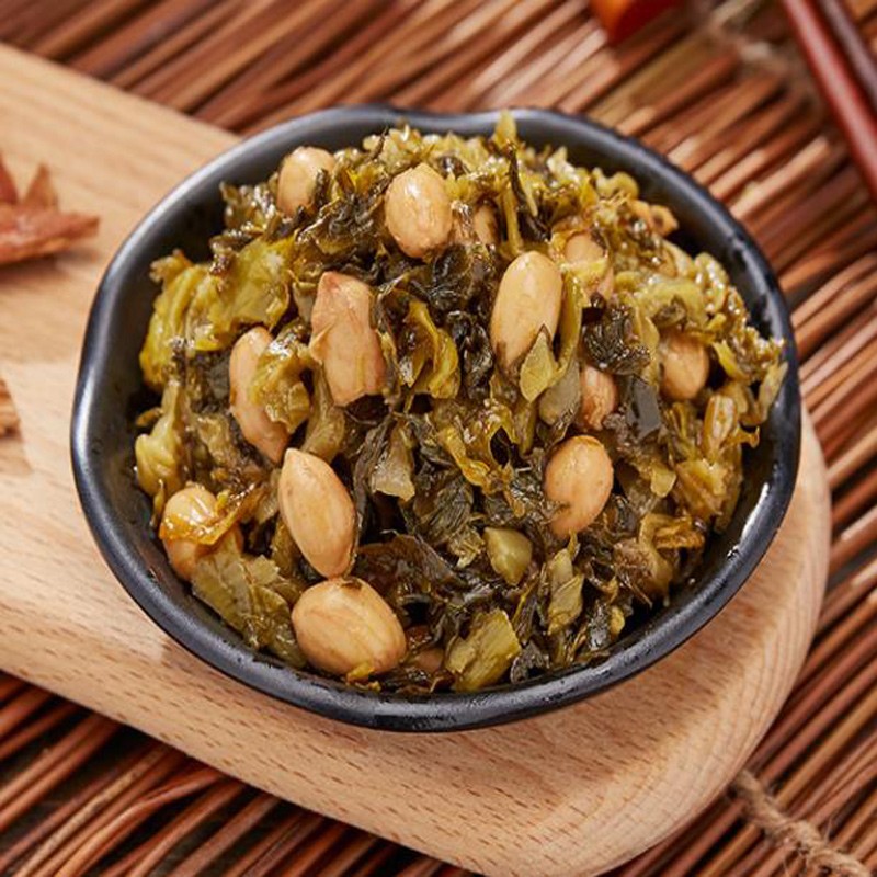 备得福 余姚特产梅菜花生微咸不辣下饭菜60克x30包