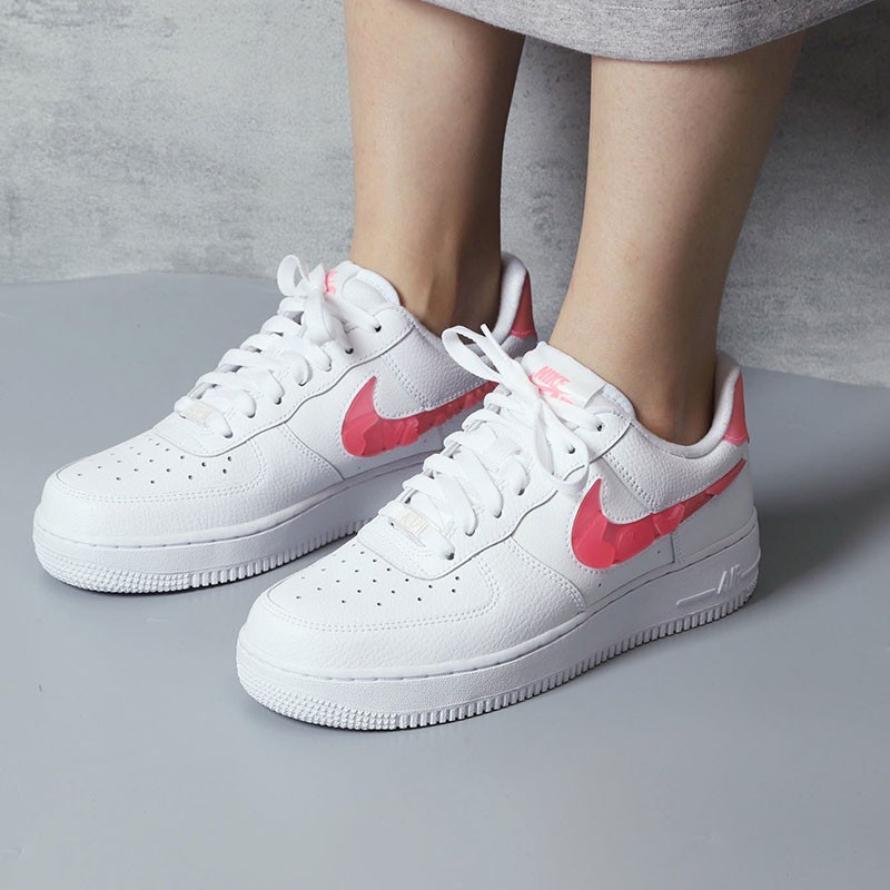 nikeaf1耐克板鞋男鞋空军一号airforce1色玫瑰花爱心白粉情人节限定