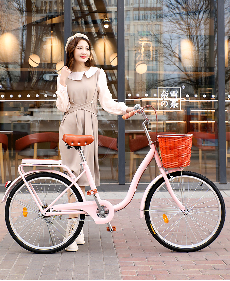 永 久大学生校园自行车女士自行车轻便学生校园通勤代步上班小清新全