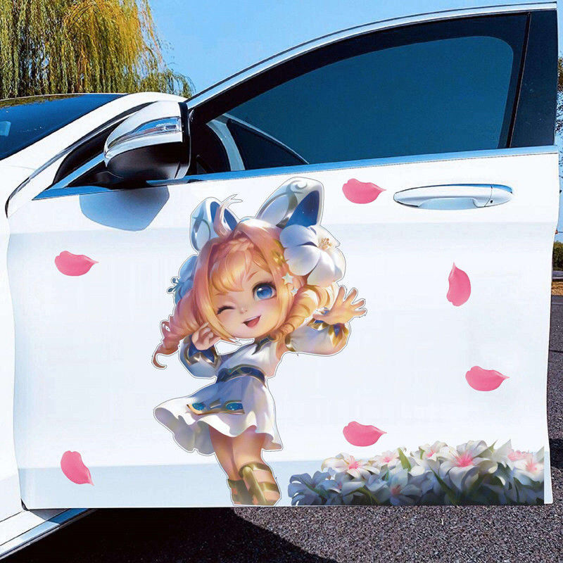 qefh王者荣耀蔡文姬澜车贴纸个性定制抖音网红同款车贴澜60cm主驾驶