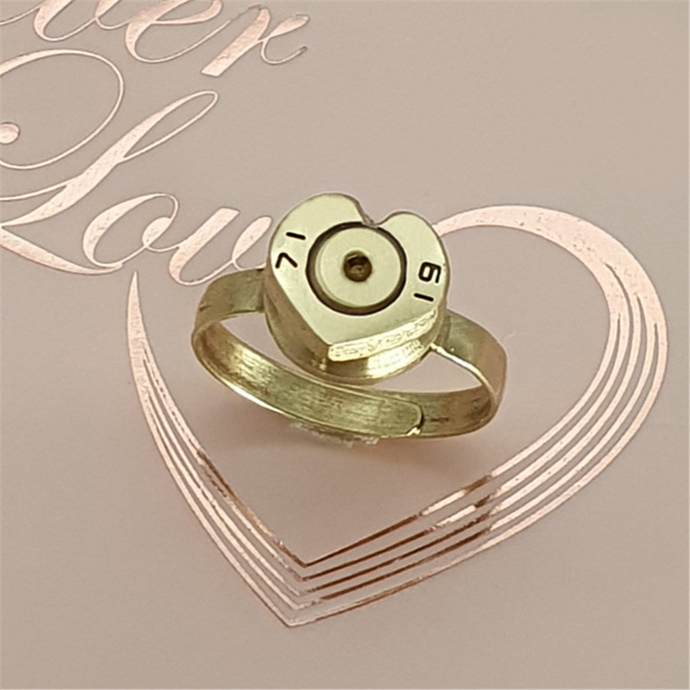 弹壳戒指子弹壳戒指军恋礼物兵哥哥军旅饰品手工打磨高精首饰95镀铜