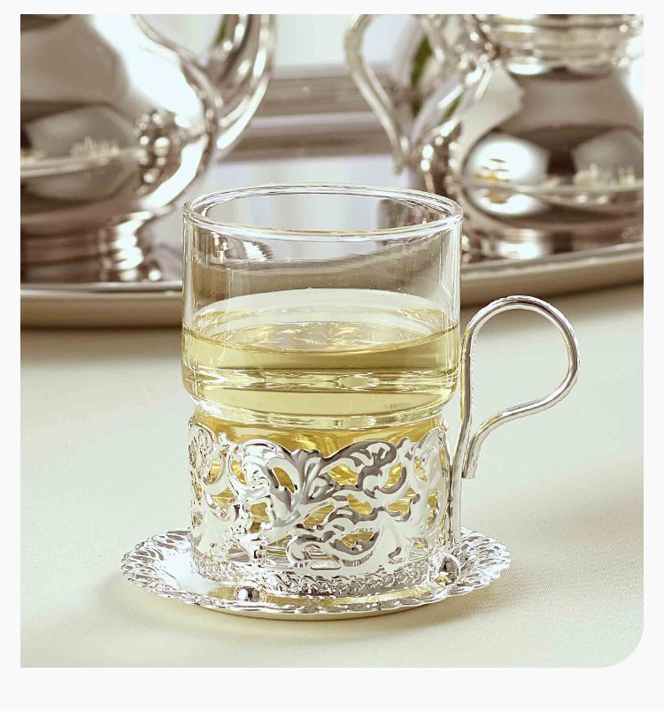 安妮女王茶杯银质杯子英国王室系列咖啡杯家用功夫茶杯生日送礼奢侈