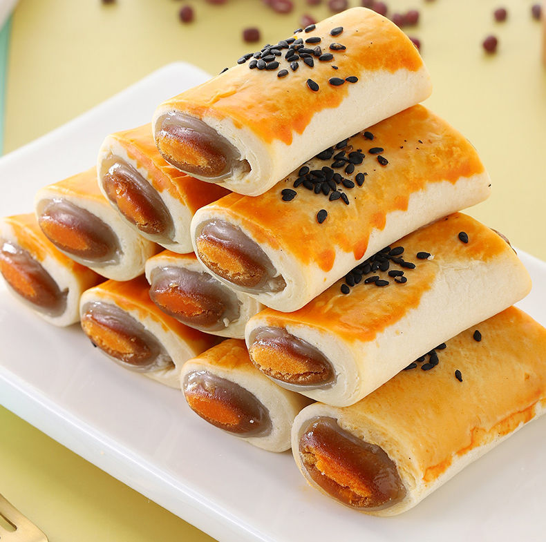 咸蛋黄蛋卷夹心蛋黄卷蛋黄酥早餐零食小吃休闲食品雪媚娘点心糕点 29