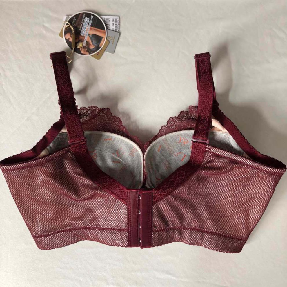 hkxn瑞法斯文胸厚杯140422小胸聚拢上托内衣性感收副乳调整型胸罩黑色