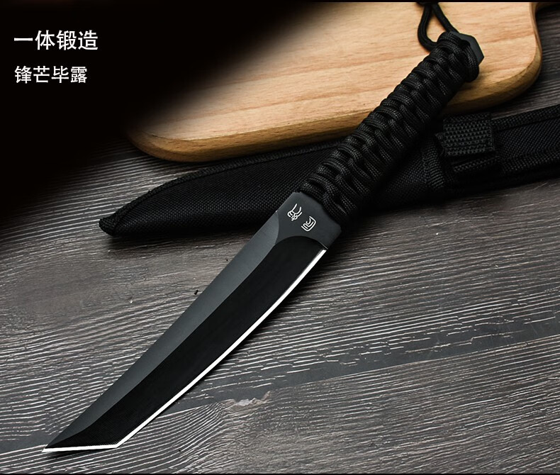 刀具防身氚气刀随身户外小刀冷兵器刀军刃世界名刀浅灰色60以上刃长95