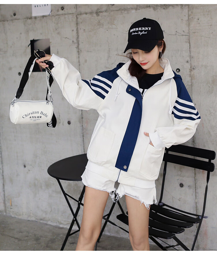 晗韵洛棒球服女2020春秋新款学生chic短夹克小个子穿搭上衣糖果色休闲