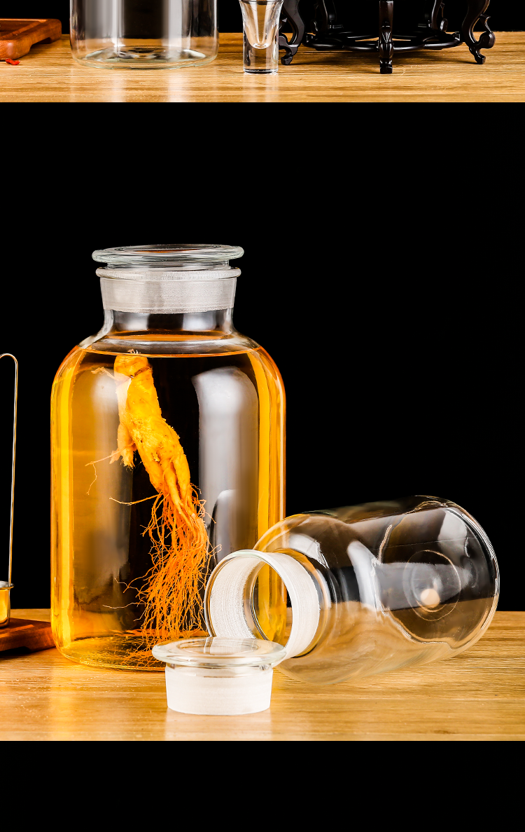 泡酒瓶5斤10斤20斤玻璃装酒容器家用酒坛酿酒罐加厚泡药酒瓶空瓶子 15