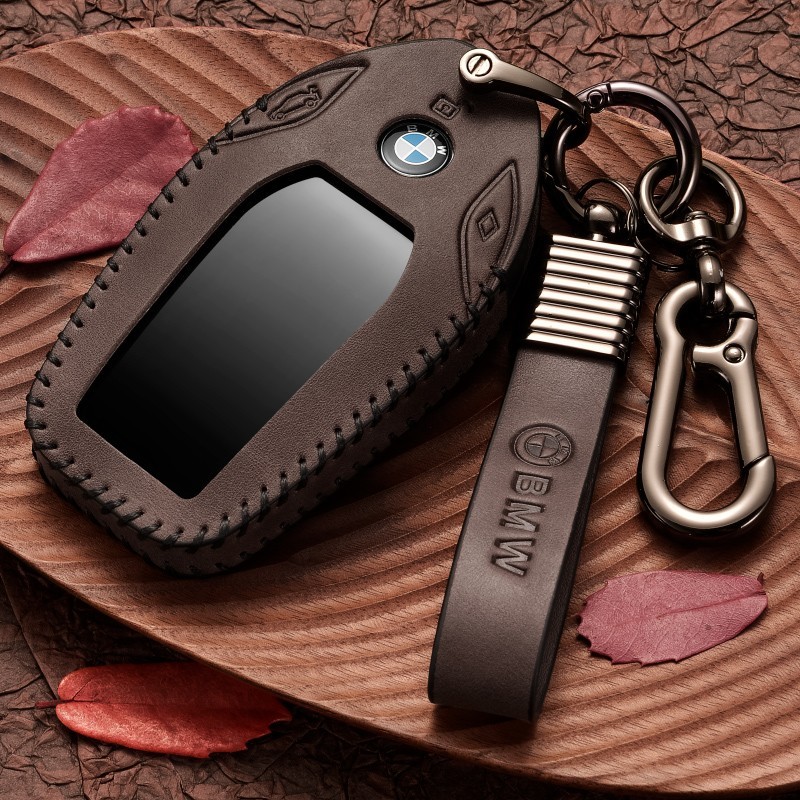 2021款宝马x5钥匙套真牛皮专用刀锋智能新能源宝马x5钥匙包男女士宝马