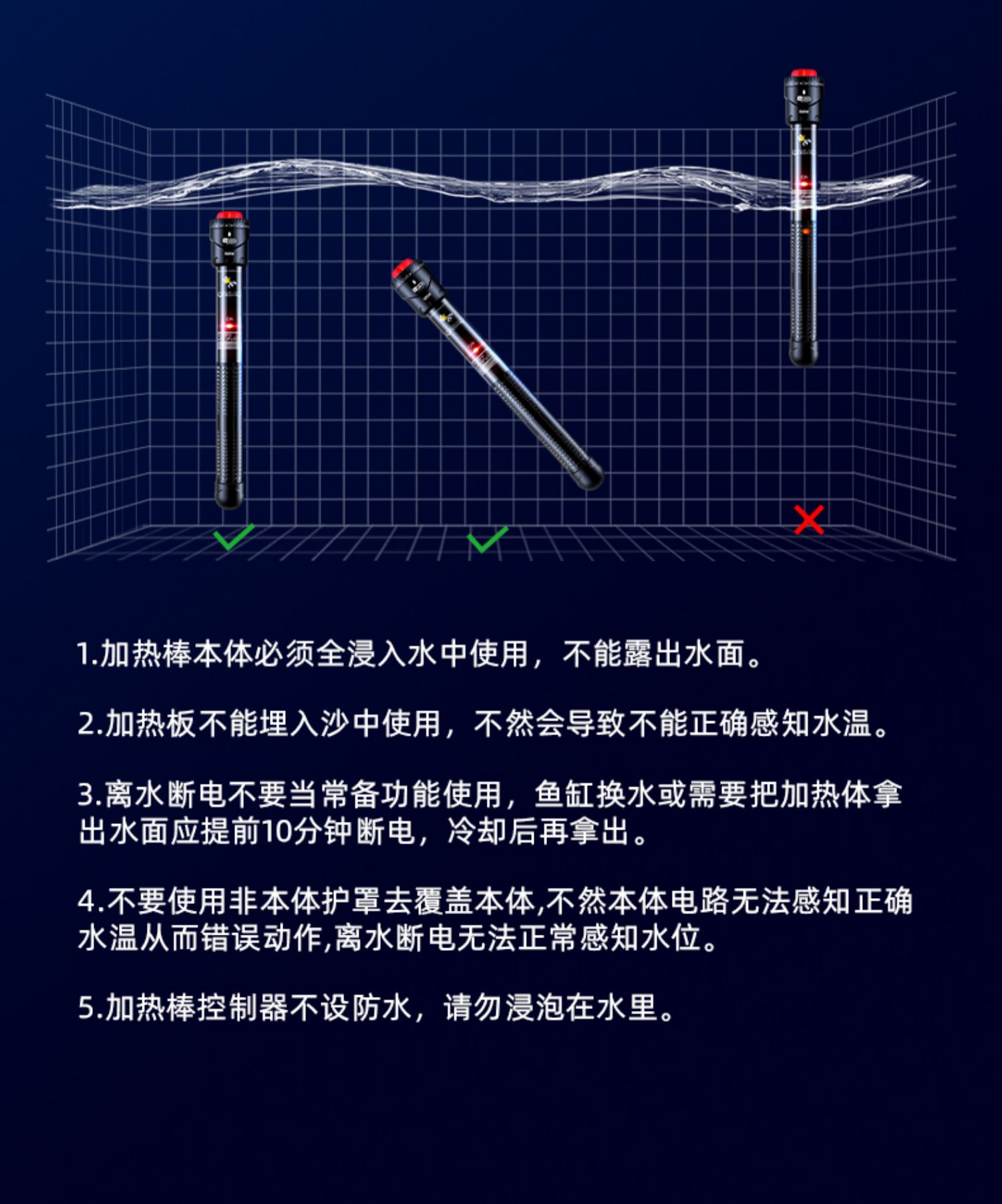 50w加热棒多大鱼缸图片