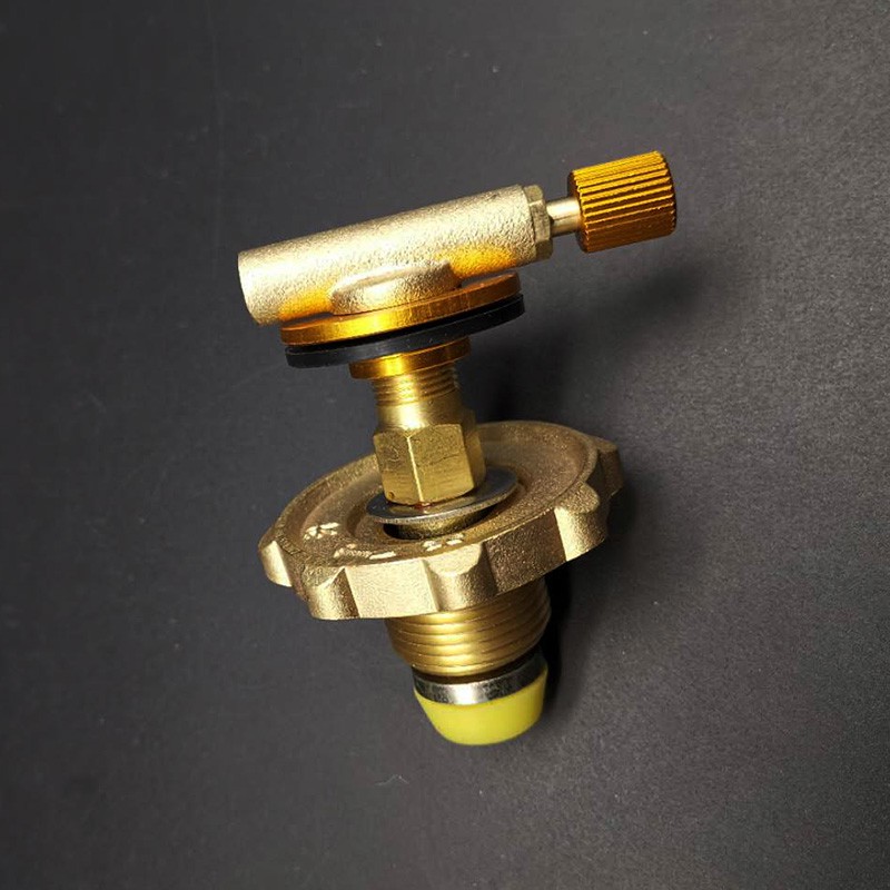 户外气炉头喷火枪扁气罐阀门转卡式丁烷液化气体开关转接头转换器气阀