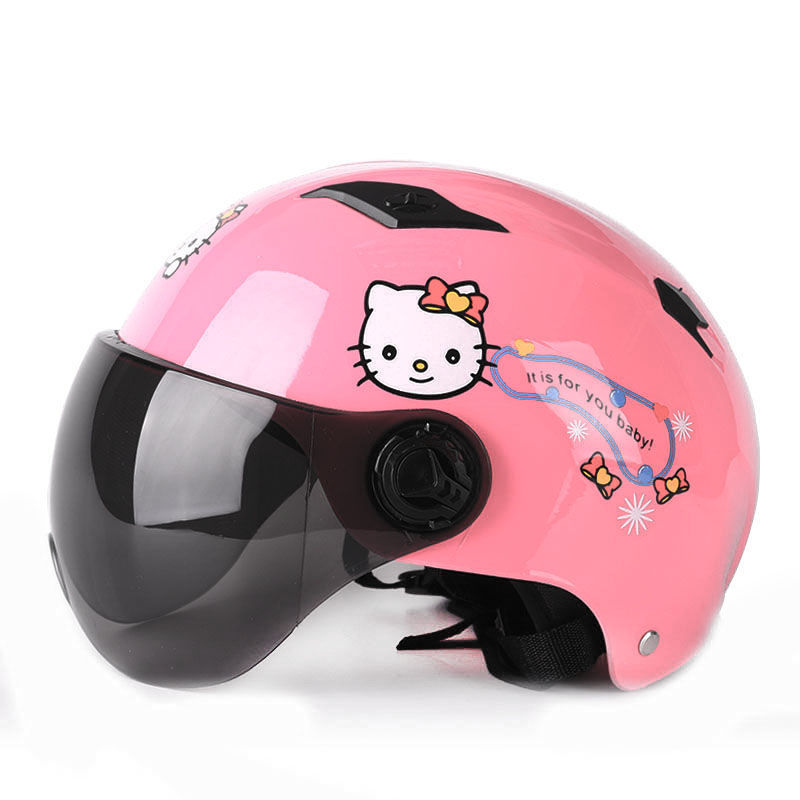 儿童摩托车电动车头盔安全帽316岁儿童头盔男孩女生秋冬季防晒小孩子