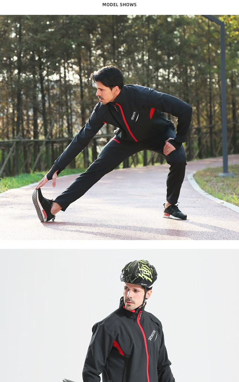 捷安特冬季防风抓绒骑行服男秋冬保暖加厚套装防水山地公路自行车裤