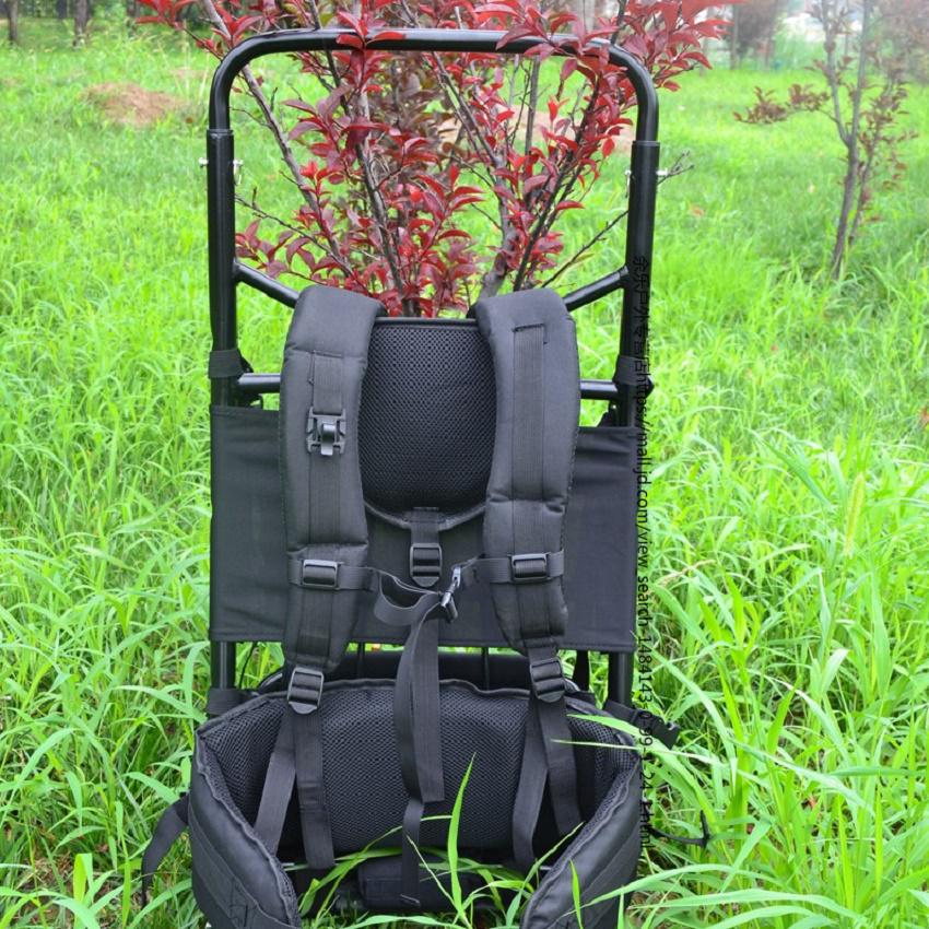 轻铝合金多用途行李折叠背架渔具徒步旅行登山背架户外背架 普通款