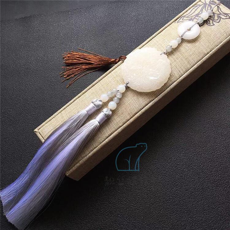 玉佩腰佩原创古风汉服腰佩龙凤玉佩古装禁步腰间长流苏挂件男女成品