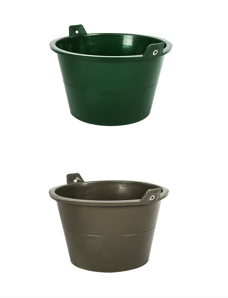 泥桶灰桶牛筋桶工地用砂浆桶加厚水泥桶建筑装修灰桶水桶 黑色(适合