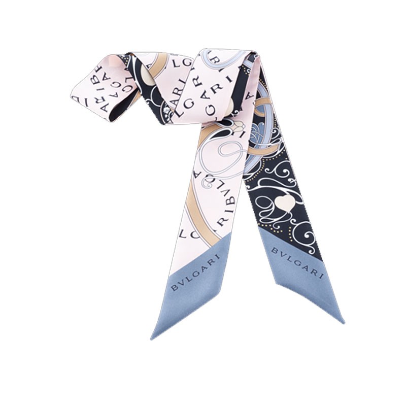 bvlgari宝格丽女士丝巾浆果碧玺色romamorshelley精致斜纹真丝丝巾