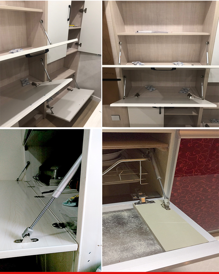 橱柜液压杆柜门拉杆下翻门支撑杆缓冲气撑液压伸缩杆气动杆气压杆