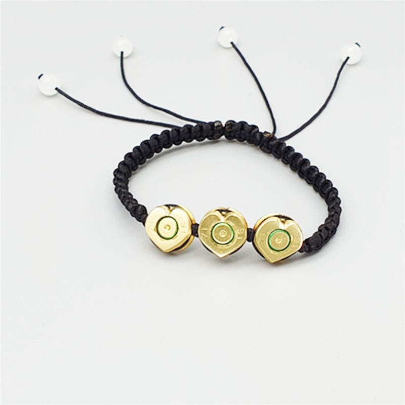 创意子弹壳工艺品送女友战友朋友子弹壳高精爱心生肖兵哥哥红绳手链