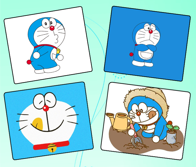 鼠标垫定做哆啦a梦伸出圆手鼠标垫机器猫个性神奇鼠标垫定制订做 30*