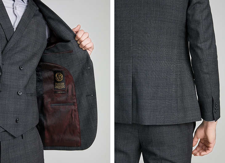 内里细节 三粒扣袖口