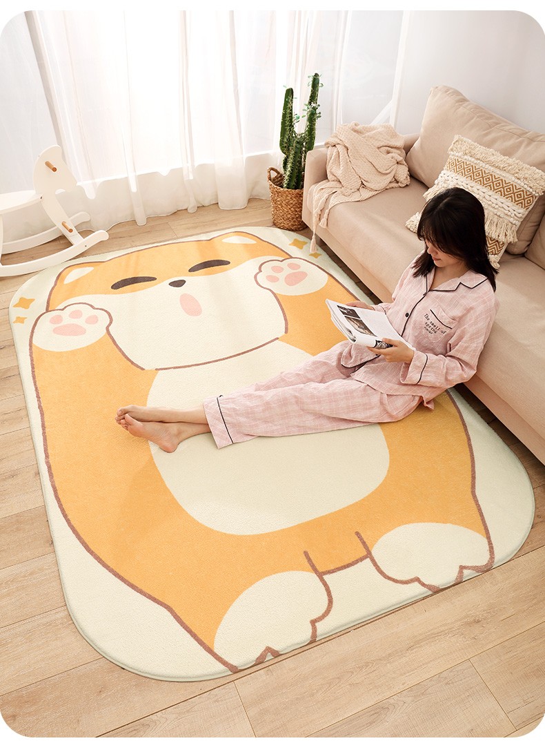 得喜卧室地毯全铺家用客厅茶几地毯房间地毯大面积床边毯胖丁黄618