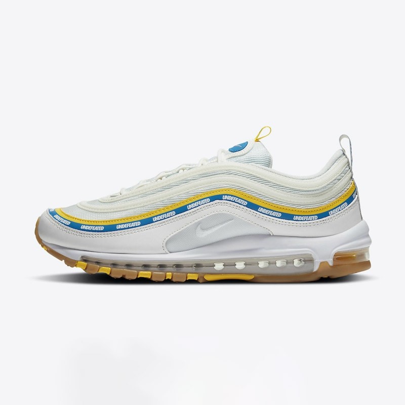 耐克nike air max 97 x undefeated 联名 黑绿 黑子弹 男女跑步鞋 黑