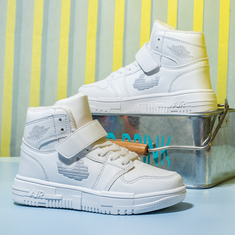 男童鞋秋冬款2020新款aj11空军一号中大童青少年儿童高帮学生运动板鞋