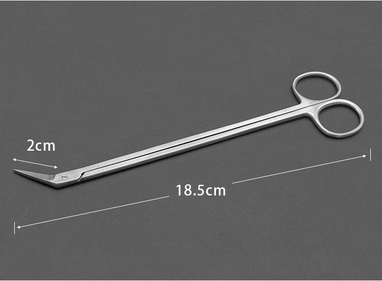 zotoyl 不锈钢显微剪鸟嘴剪potts剪手术成角度剪血管剪刀显微冠状动脉