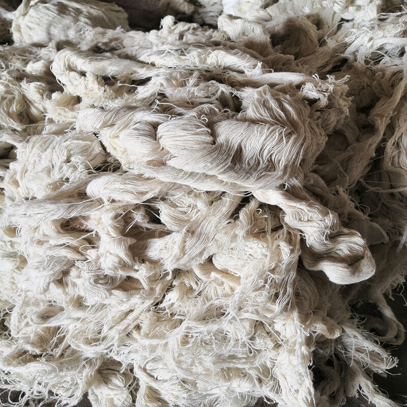 奔新农 工业抹布擦油棉纱回丝废纱棉丝纱头吸水吸油汽修工厂擦机布 本