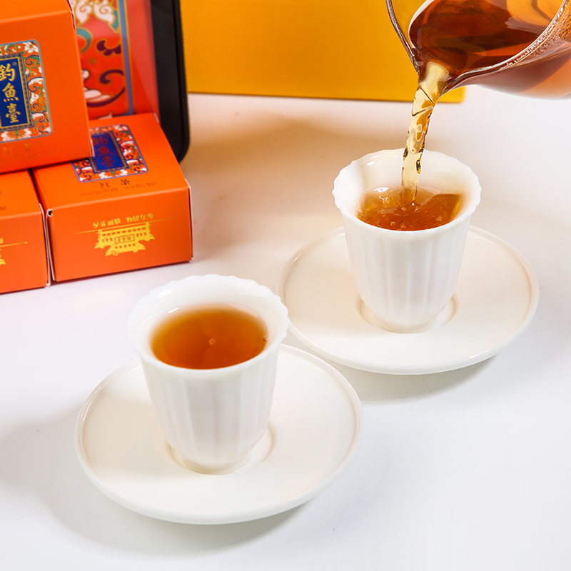 华祥苑 茶叶 钓鱼·台 小种红茶 茶叶送礼礼盒 红茶168g【图片 价格