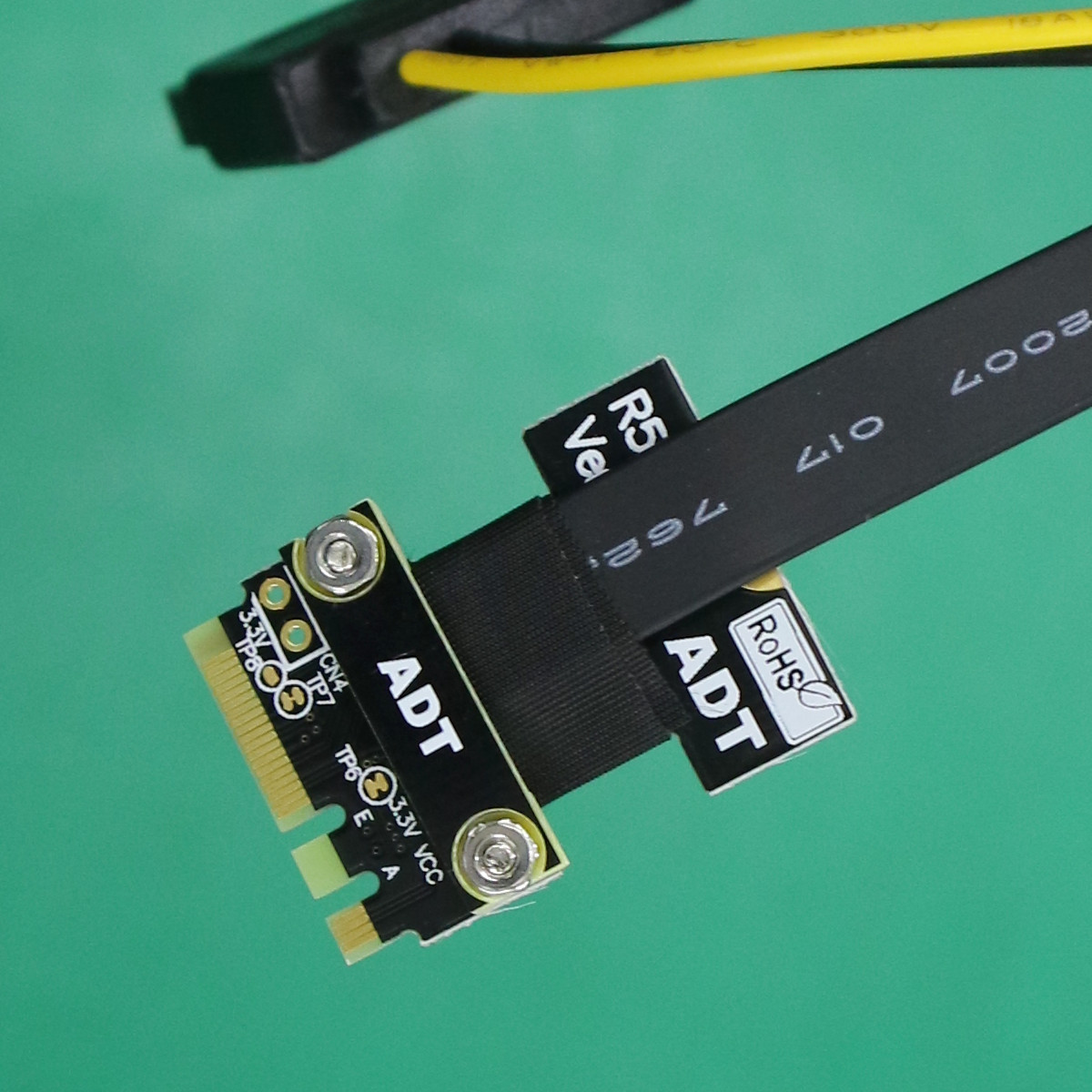 2 wifi a.e key 接口转接延长线 支持pci-e 3.0 x1 r51sr附电源线 0.