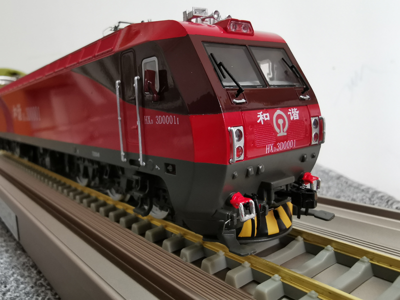和谐型hxd2b电力机车模型仿真合金火车头静态摆件 1/160复兴号af高铁