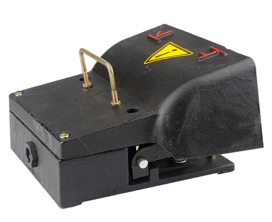 万特弗双脚踏开关防水液压折弯机踏板冲床双踏板开关ydt114zgyde脚踏