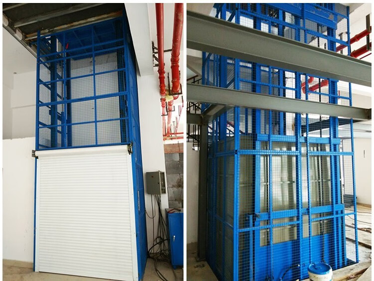 双轨货梯电动液压升降机导轨式平台家用电梯饭店传菜机小型单轨双轨货