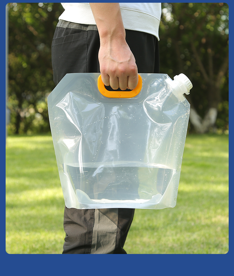 户外便携折叠水袋登山露营野炊大容量软体储水袋蓄水袋食品级2个装10l